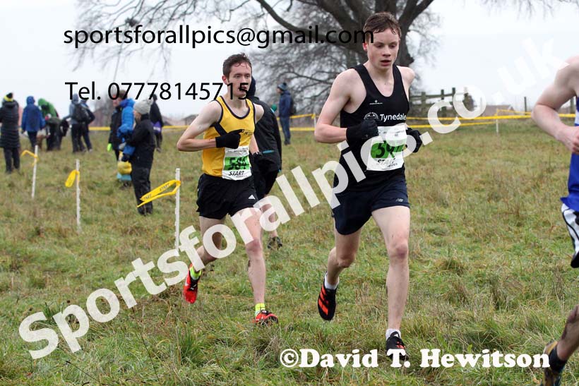 Mens under-20s, 2021 North Eastern Cross Country Championships, Sedgefield. Photo: David T. Hewitson/Sports for All Pics